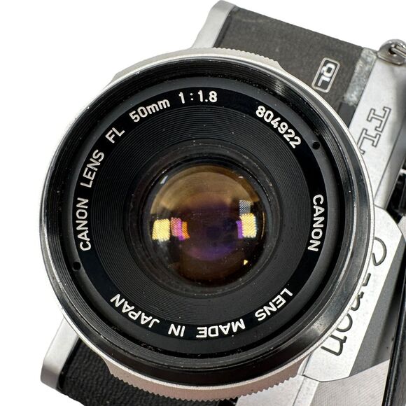 Vintage Canon TL QL SLR Camera 50mm f/1.8 35mm Focal-Plane Shutter With Case - Picture 6 of 12